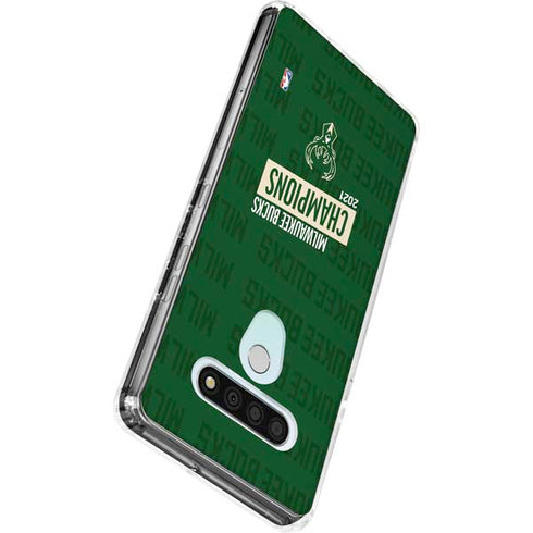 NBA Milwaukee Bucks 2021 Champions LG Stylo 6 Clear Case