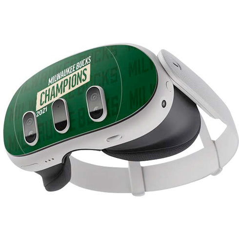 NBA Milwaukee Bucks 2021 Champions Meta Quest 3 Skin