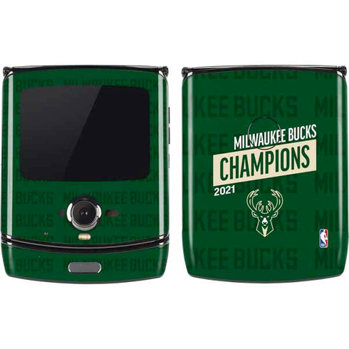 NBA Milwaukee Bucks 2021 Champions Motorola RAZR Skin