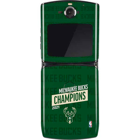 NBA Milwaukee Bucks 2021 Champions Motorola RAZR Skin