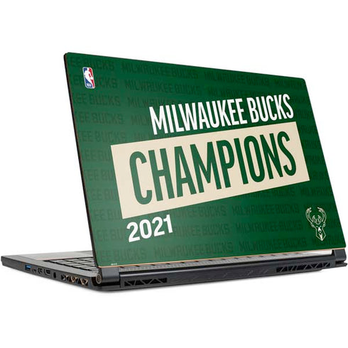 NBA Milwaukee Bucks 2021 Champions MSI GS65 Stealth Laptop Skin