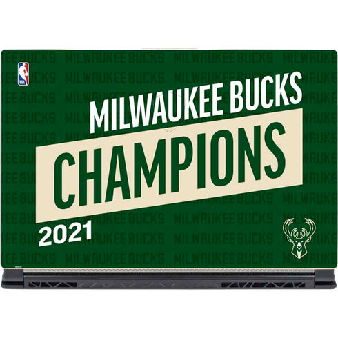 NBA Milwaukee Bucks 2021 Champions MSI GS65 Stealth Laptop Skin