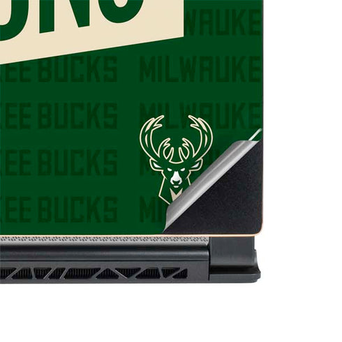 NBA Milwaukee Bucks 2021 Champions MSI GS65 Stealth Laptop Skin