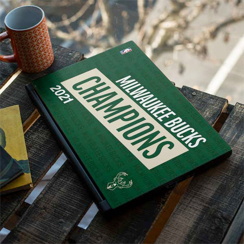 NBA Milwaukee Bucks 2021 Champions MSI GS65 Stealth Laptop Skin