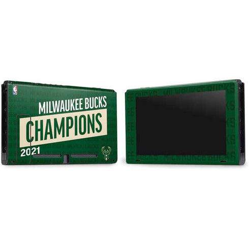 NBA Milwaukee Bucks 2021 Champions Nintendo Switch Bundle Skin