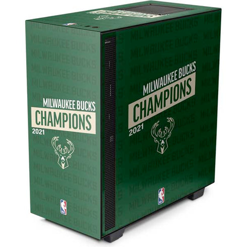 NBA Milwaukee Bucks 2021 Champions NZXT H510 Compact ATX Mid-Tower Case Skin