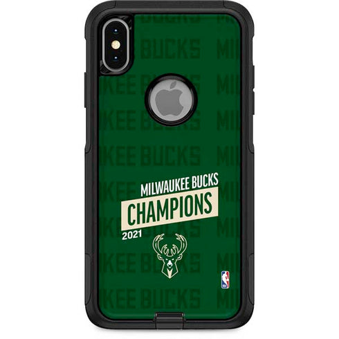 NBA Milwaukee Bucks 2021 Champions Otterbox Commuter iPhone Skin
