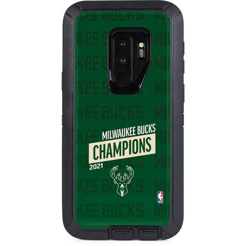 NBA Milwaukee Bucks 2021 Champions Otterbox Defender Galaxy Skin