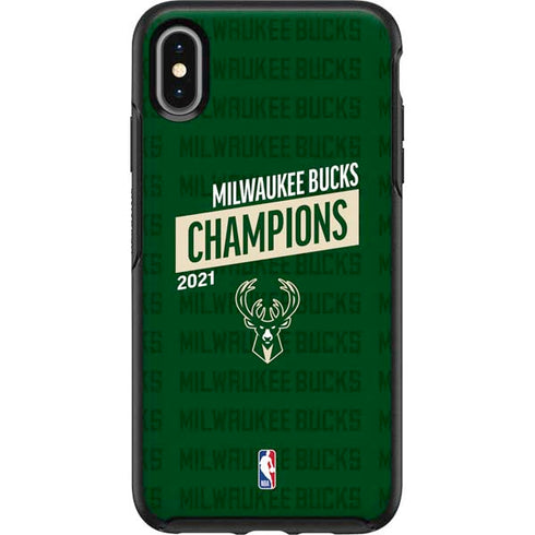 NBA Milwaukee Bucks 2021 Champions Otterbox Symmetry iPhone Skin