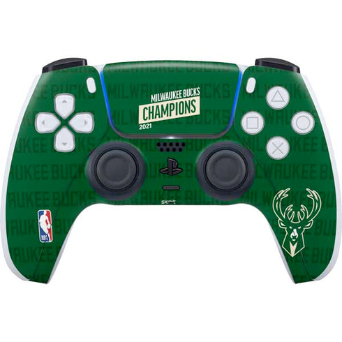 NBA Milwaukee Bucks 2021 Champions PS5 Controller Skin