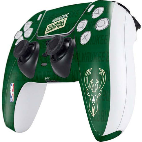 NBA Milwaukee Bucks 2021 Champions PS5 Controller Skin