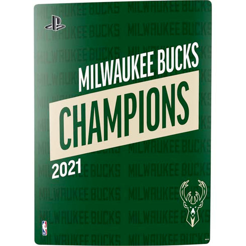 NBA Milwaukee Bucks 2021 Champions PS5 Digital Edition Console Skin