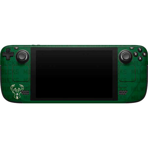 NBA Milwaukee Bucks 2021 Champions Steam Deck Handheld Gaming Computer Skin