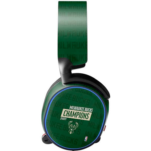 NBA Milwaukee Bucks 2021 Champions SteelSeries Arctis 5 Skin