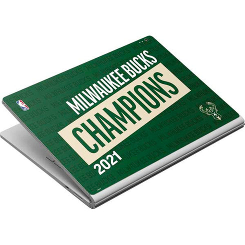 NBA Milwaukee Bucks 2021 Champions Surface Book Skin