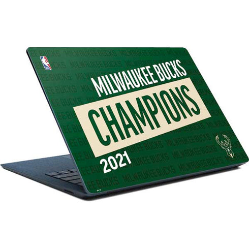 NBA Milwaukee Bucks 2021 Champions Surface Laptop Skin