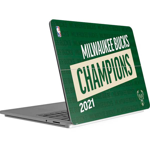 NBA Milwaukee Bucks 2021 Champions Surface Laptop Studio Skin