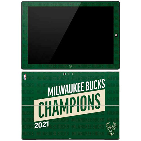 NBA Milwaukee Bucks 2021 Champions Surface Pro 3 Skin