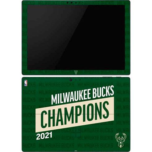 NBA Milwaukee Bucks 2021 Champions Surface Pro 6 Skin