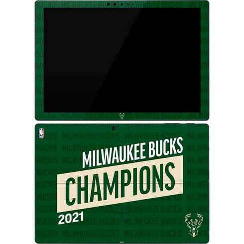 NBA Milwaukee Bucks 2021 Champions Surface Pro 7 Skin