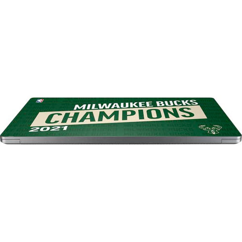 NBA Milwaukee Bucks 2021 Champions Universal Laptop 15in (12.2 x 8.8in) Skin