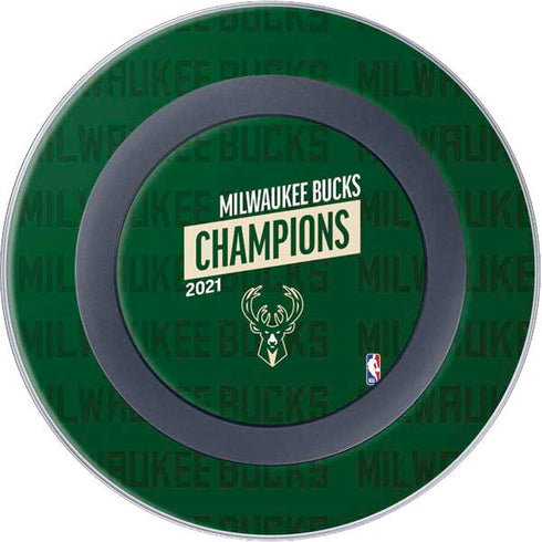 NBA Milwaukee Bucks 2021 Champions Wireless Charger Skin
