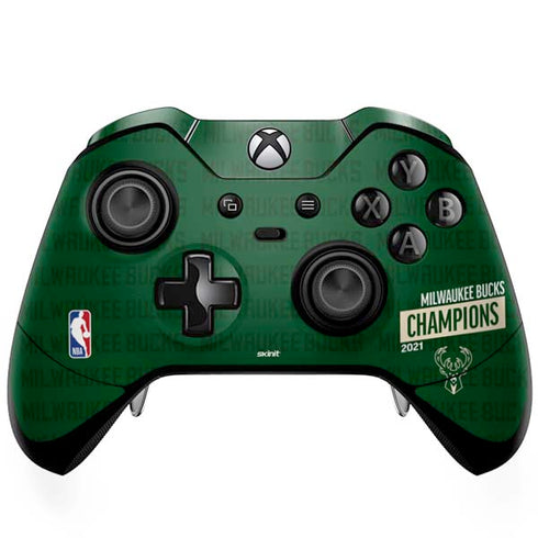 NBA Milwaukee Bucks 2021 Champions Xbox One Elite Controller Skin