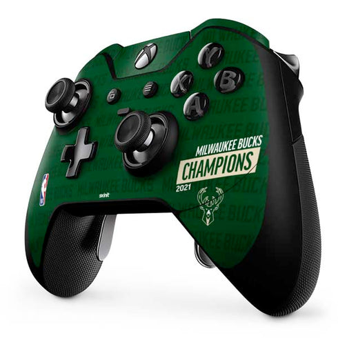 NBA Milwaukee Bucks 2021 Champions Xbox One Elite Controller Skin