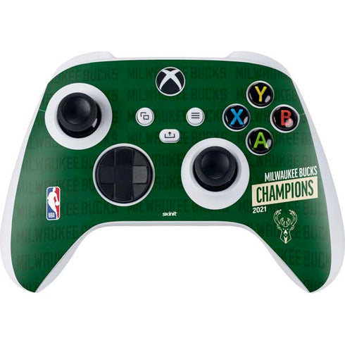 NBA Milwaukee Bucks 2021 Champions Xbox Series S Controller Skin