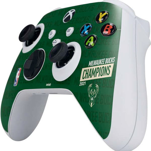 NBA Milwaukee Bucks 2021 Champions Xbox Series S Controller Skin