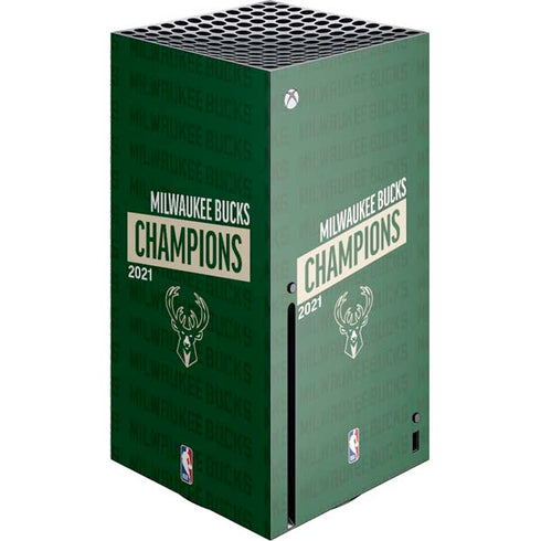 NBA Milwaukee Bucks 2021 Champions Xbox Series X Console Skin