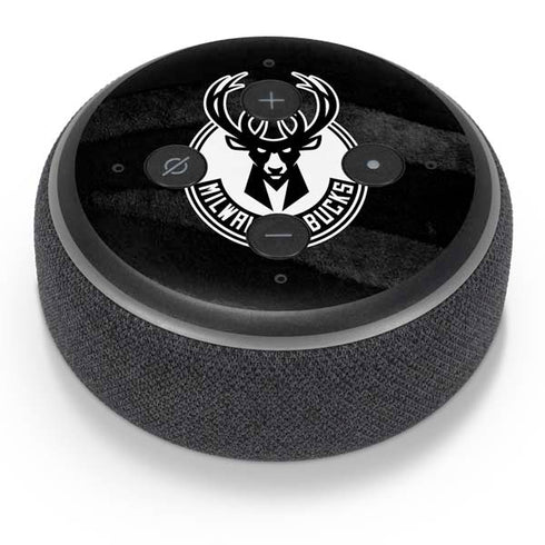 NBA Milwaukee Bucks Animal Print Black Amazon Echo Dot Skin