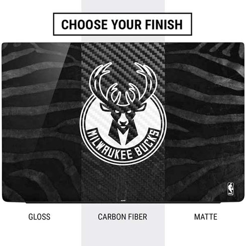 NBA Milwaukee Bucks Animal Print Black Dell Vostro Skin