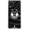 NBA Milwaukee Bucks Animal Print Black Galaxy A12 Clear Case