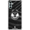 NBA Milwaukee Bucks Animal Print Black Galaxy A13 5G Clear Case