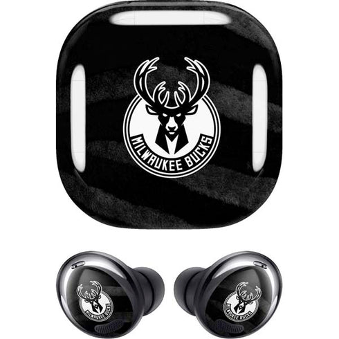 NBA Milwaukee Bucks Animal Print Black Galaxy Buds Pro Skin