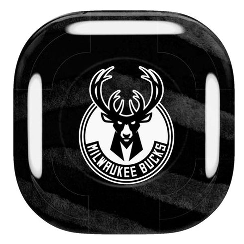 NBA Milwaukee Bucks Animal Print Black Galaxy Buds Pro Skin