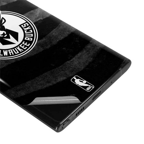 NBA Milwaukee Bucks Animal Print Black Galaxy Note 10 Skin