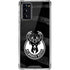 NBA Milwaukee Bucks Animal Print Black Galaxy Note20 5G Clear Case