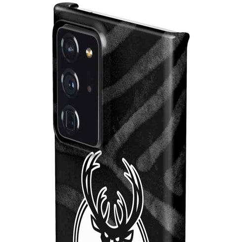 NBA Milwaukee Bucks Animal Print Black Galaxy Note20 Ultra 5G Lite Case