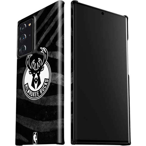 NBA Milwaukee Bucks Animal Print Black Galaxy Note20 Ultra 5G Lite Case