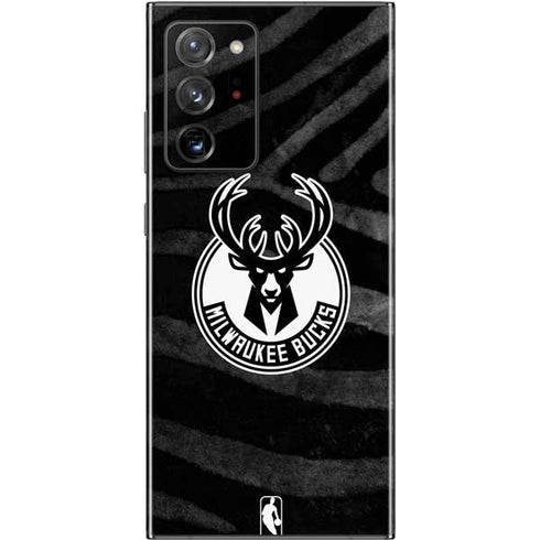 NBA Milwaukee Bucks Animal Print Black Galaxy Note20 Ultra 5G Skin