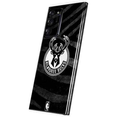 NBA Milwaukee Bucks Animal Print Black Galaxy Note20 Ultra 5G Skin