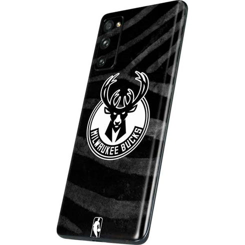 NBA Milwaukee Bucks Animal Print Black Galaxy S20 Fan Edition Skin