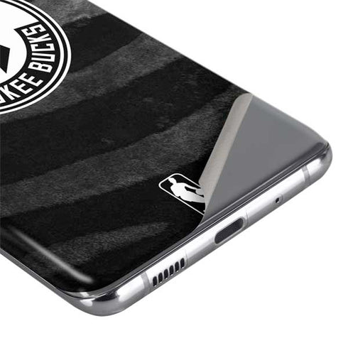 NBA Milwaukee Bucks Animal Print Black Galaxy S20 Plus Skin