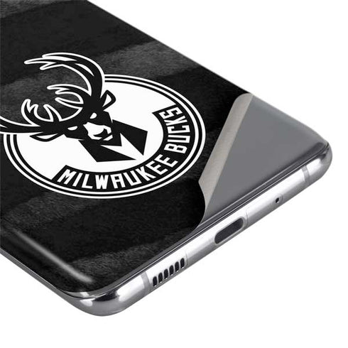 NBA Milwaukee Bucks Animal Print Black Galaxy S20 Ultra 5G Skin