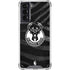 NBA Milwaukee Bucks Animal Print Black Galaxy S21 5G Clear Case