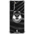 NBA Milwaukee Bucks Animal Print Black Galaxy S21 Plus 5G Clear Case