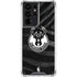 NBA Milwaukee Bucks Animal Print Black Galaxy S21 Ultra 5G Clear Case