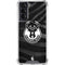 NBA Milwaukee Bucks Animal Print Black Galaxy S22 Clear Case